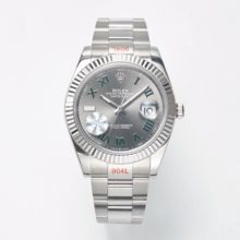 Rolex DateJust 41mm 126334 WF 1:1 Best Edition 904L Steel Gray Dial on SS strap SA3235
