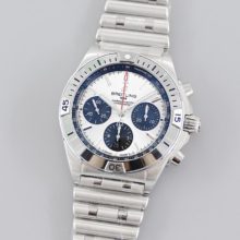 Breitling Chronomat B01 AB0134101G1A1 42mm SS TF 1:1 Best Edition Silver Dial on SS Bracelet A7750