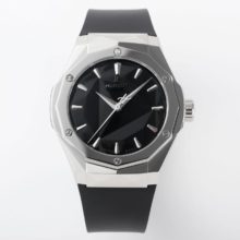 HUBLOT Classic Fusion Orlinski 550.NS.1800.RX.ORL19 SS APSF 1:1 Best Edtion Black Faceted Dial on Black Rubber Strap A2892