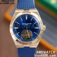 VC Overseas 42.5mm 6000V/110R-B733 BBR Factory 1:1 Best Edition Blue Dial Blue rubber strap