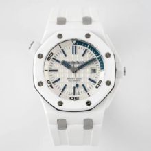 AP Royal Oak Offshore Diver 42mm 15707CB.OO.A010CA.01 IPF 1:1 Best Edition White Dial on rubber strap