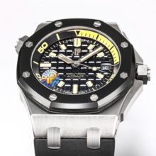 Royal Oak Offshore Diver 15720CN.OO.A002CA.01 IPF 1:1 Best Edition Black Dial on Black Rubber Strap