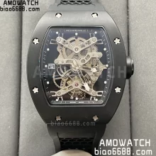 RM027 Rafael Nadal Black Ceramic Tourbillon YSF Best Edition on Rubber Strap