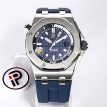 Royal Oak Offshore Diver 15720ST.OO.A052CA.01 IPF 1:1 Best Edition Blue Dial on Blue  Rubber Strap