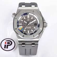 Royal Oak Offshore Diver 15720ST.OO.A009CA.01 IPF 1:1 Best Edition Grey Dial on Grey Rubber Strap