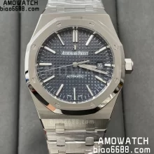 Audemars Piguet Royal Oak 15400ST 1:1 Best Edition Blue Textured Dial  SS Bracelet  A3120 Watch V3