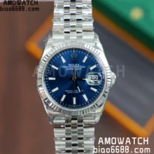 Rolex DateJust 36mm SS 116234 VS Factory 1:1 Best Edition 904L Steel Blue Stick Dial on Jubilee Bracelet VS3235