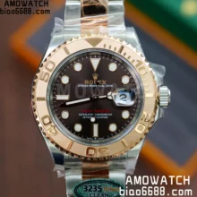 rolex Yacht-Master 126621 SS/RG Clean Factory 1:1 Best Edition 904L Steel Brown Dial on SS/RG Bracelet VR3235