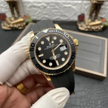 Rolex Yacht-Master 42mm 226658 VSF 1:1 Best Edition 3D Black Ceramic Bezel on Black Rubber Strap VS3235