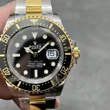 ROLEX Sea-Dweller 126603 VS Factory 1:1 Best Edition Black Dial on SS/YG Bracelet VS3235