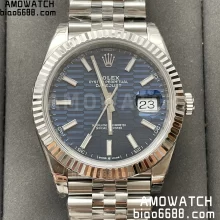 ROLEX DateJust 41mm SS 126334-0031 VS Factory 1:1 Best Edition 904L Steel Blue Dial on Jubilee Bracelet VS3235