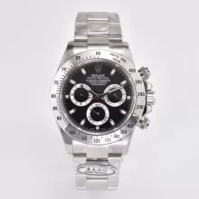 Rolex Daytona 116520-78590 Clean Factory 1:1 Best Edition 904L SS Case and Bracelet Black Dial SA4130 V2