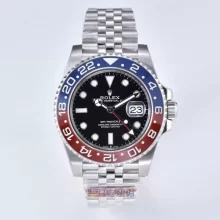 Rolex GMT-Master II 126710 BLRO Red/Blue Ceramic 904L Steel Clean Factory Best Edition on Jubilee Bracelet DD3285 CHS