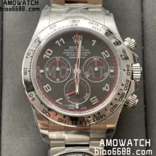 Rolex Daytona 116519 Clean Factory 1:1 Best Edition Black Dial Arabic Markers on SS Bracelet SA4130 V2