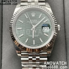 ROLEX DateJust 41mm SS 126334-0030 VS Factory 1:1 Best Edition 904L Steel Green Dial on Jubilee Bracelet VS3235