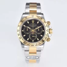 Rolex Daytona 116503-0004Clean Factory 1:1 Best Edition Black Dial on YG/SS Bracelet SA4130 V2