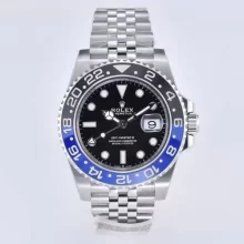 Rolex GMT-Master II 126710 BLNR Black/Blue Ceramic 904L Steel Clean Factory Best Edition on Jubilee Bracelet DD3285 CHS