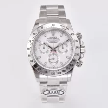 Rolex Daytona 116520-78590 Clean Factory 1:1 Best Edition 904L SS Case and Bracelet White Dial SA4130 V2