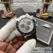 Rolex Daytona 116519-0025 Clean Factory 1:1 Best Edition Grey Dial on Rubber Strap SA4130 V2