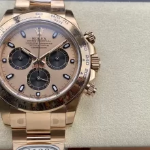 Rolex Daytona 116505-0009 Clean Factory 1:1 Best Edition Gold Dial on RG Bracelet SA4130 V2