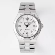 VC Overseas 47040 SS PPF 1:1 Best Edition White Textured Dial on SS Bracelet A1226