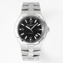 VC Overseas 47040 SS PPF 1:1 Best Edition Black Textured Dial on SS Bracelet A1226