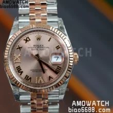 Rolex DateJust 36 SS/RG 126231 VSF 1:1 Best Edition 904L Steel RG Dial on Jubilee Bracelet VS3235