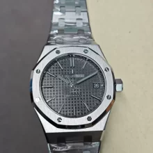 Royal Oak 37mm 15450ST.OO.1256ST.02 SS APSF 1:1 Best Edition Gray Textured Dial on SS Bracelet A3120