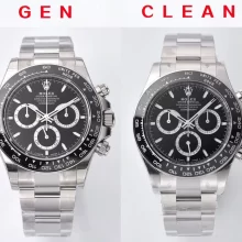 对比评测：Clean厂 Rolex劳力士宇宙计型迪通拿系列m126500ln-0002腕表【黑陶迪】