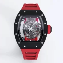 BBR厂 【V3】 RICHARD MILLE理查德米勒（理查德米尔）RM055 RM-055 黑色陶瓷表壳橡胶表带腕表