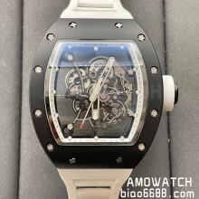BBR厂 【V3】 RICHARD MILLE理查德米勒（理查德米尔）RM055 RM-055 黑色陶瓷表壳橡胶表带腕表