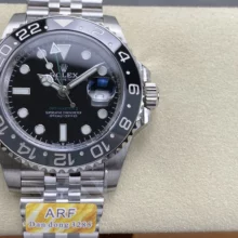 Rolex GMT-Master II 126710 GRNR Black/Gray Ceramic 904L Steel ARF 1:1 Best Edition on Jubilee Strap DD3285 V2