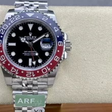 Rolex GMT-Master II 126710 BLRO Blue/Red Ceramic ARF Factory 1:1 Best Edition on Jubilee Bracelet SH3285 CHS V4