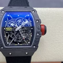 RICHARD MILLE RM035-02 NTPT ZF 1:1 Best Edition Skeleton Dial on Black Nylon Strap RMAL1 Super Clone V6