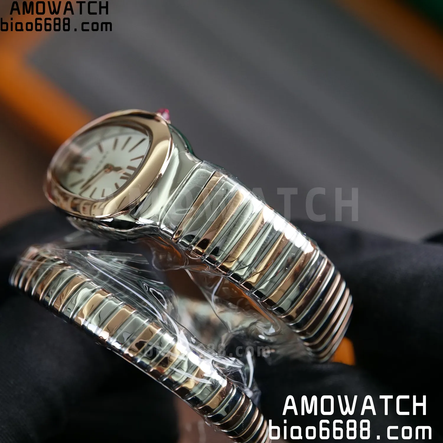 BVLGARI Serpenti Seduttori Watch 103708 SS.RG BVF 1:1 Best Edition White Dial on SS/YG Bracelet ETA Quartz 51 4475e00c7104ccb AMO Watch