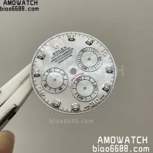 Modification parts: SW Dittonner mother-of-pearl disc moissanite diamond scale. Dial for 4130 calibre