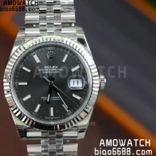 ROLEX DateJust 41mm SS m126334-0013 VSF 1:1 Best Edition 904L Steel Grey Dial on SS Oyster Bracelet VS3235