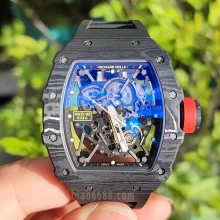 RICHARD MILLE RM035-02 NTPT ZF 1:1 Best Edition Skeleton Dial on Black Rubber Strap RMAL1 Super Clone V6