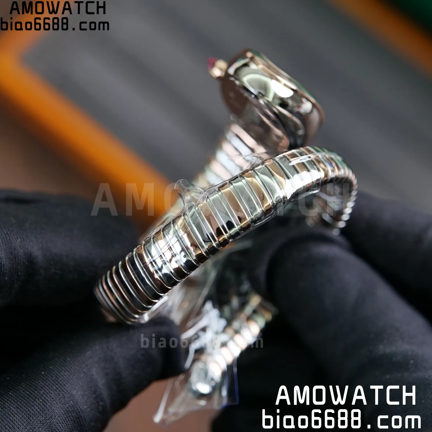 BVLGARI Serpenti Seduttori Watch 103708 SS.RG BVF 1:1 Best Edition White Dial on SS/YG Bracelet ETA Quartz 53 ef8f9f4e2d26e3f AMO Watch