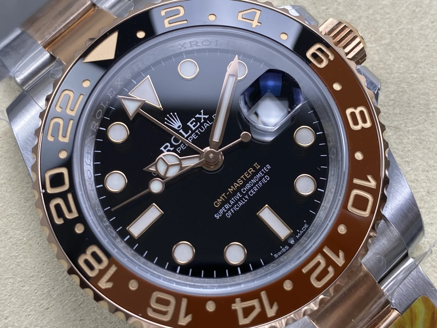 Rolex GMT-Master II 126711 CHNR Black/Brown Ceramic ARF Factory 1:1 Best Edition on SS/RG Bracelet DD3285 CHS(Gain Weight)V2 28 0c75b3598b43f15 AMO Watch