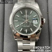 Rolex DateJust 41 126300 904L SS VSF 1:1 Best Edition Green Dial on Oyster Bracelet VS3235