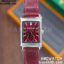 JL Tribute Monoface Small Seconds 397846J SS MGF 1:1 Best Version Red Dial on Red Braided/Leather Strap