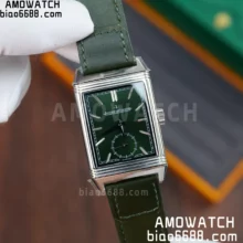 JL Master Reverso Tribute Small Seconds 397843J SS MGF 1:1 Best Version Green Dial on Green Leather Strap A854A