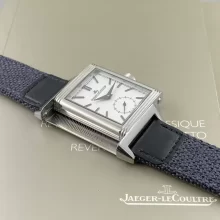 JL Tribute Monoface Small Seconds 713842J SS MGF 1:1 Best Version White Dial on Blue Braided/Leather Strap