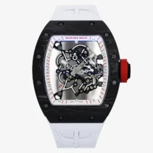 RICHARD MILLE RM055 NTPT ZF 1:1 Best Edition White Bezel Red Crown on White Rubber Strap RMUL2 Super Clone V3