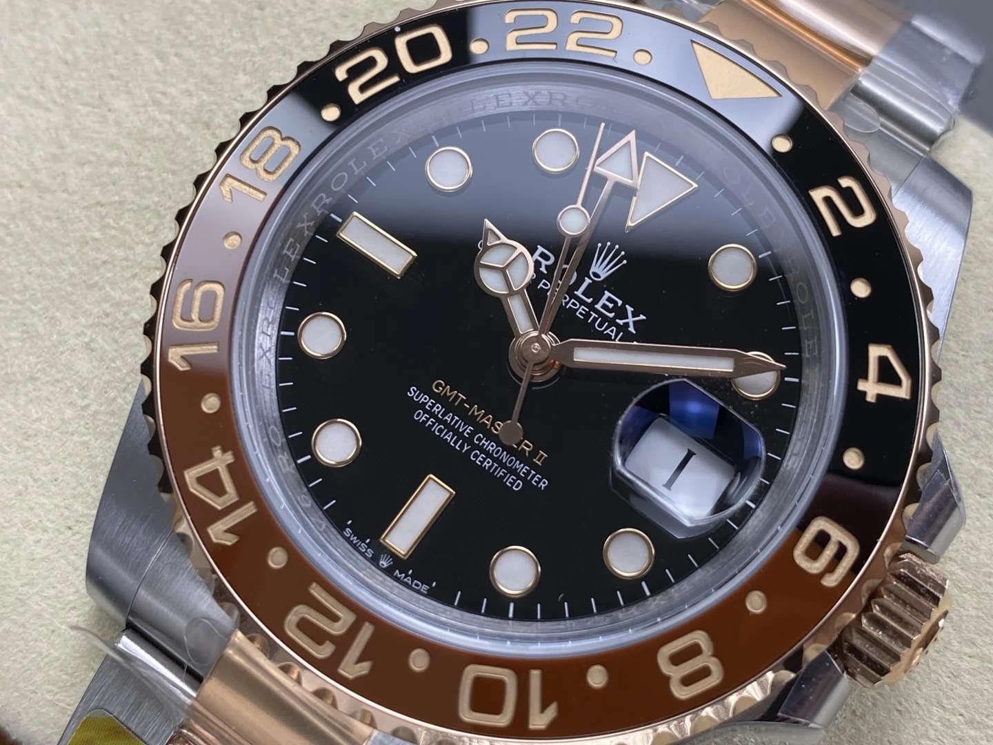 Rolex GMT-Master II 126711 CHNR Black/Brown Ceramic ARF Factory 1:1 Best Edition on SS/RG Bracelet DD3285 CHS(Gain Weight)V2 26 eedc64337ecbfcd AMO Watch