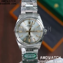 Rolex Oyster Perpetual 124300-001 41mm Clean Factory 1:1 Best Edition 904L Steel Silver Dial VR3230