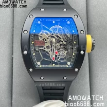 RICHARD MILLE RM035 RM35 Black Ceramic SONIC Factory Best Edition Yellow Crown Clone RMUL1