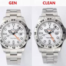 comparison evaluation：Rolex Explorer II 42mm 226570 904L SS Clean Factory