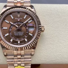 Rolex Sky-Dweller RG 336935 Noob Factory Best Edition Brown Dial on RG Jubilee Bracelet